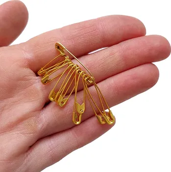 Nástroj na niť a příze Spínací špendlíky 19-22-28mm zlaté