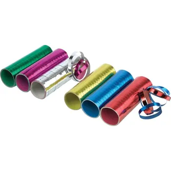 Party dekorace Serpentýny barevné metalické 3 ks 0,7 cm x 400 cm Amscan 350407