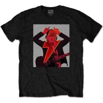 Pánské oblečení Merch AC/DC: Tričko Angus Finger Horns XXL 2022