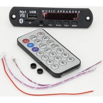 MP3 přehrávač s FM tunerem, LED displejem a bluetooth do panelu