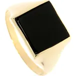 Zlatnictví Helios Zlatý pánský prsten s onyxem
