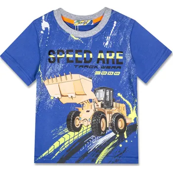 Chlapecké tričko Chlapecké triko - KUGO LC5966, modrá Barva: Modrá, Velikost: 98