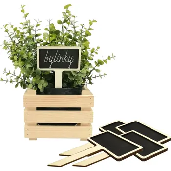 Amadea Dřevěný zápich větší cedulky 15 cm 5 ks