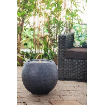 Zahradní dekorace Heissner Ball 016601-03 LED fontána antracit