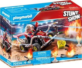 Stavebnice Playmobil Playmobil Stunt Show 70554 Požární motokára