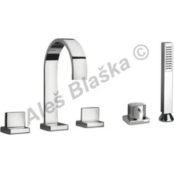 Vodovodní baterie PAINI - Itálie | OVO 86.109 baterie páková stojánková vanová čtyřotvorová (vodovodní baterie) - CHROM OVO86.109