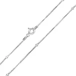 Stříbrný řetízek hádek octagon s kuličkami varianta 40 cm TTT8LPL2-40 cm