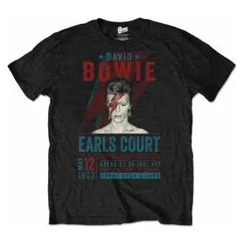 Pánské oblečení Merch David Bowie: Tričko Earls Court '73 L