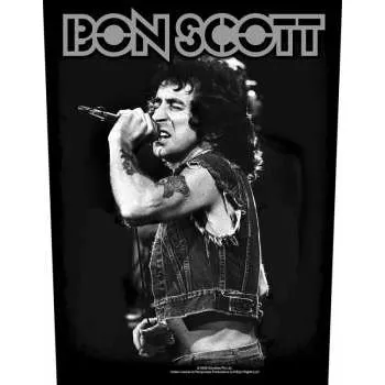 Nášivka Merch Bon Scott: Zádová Nášivka Bon Scott