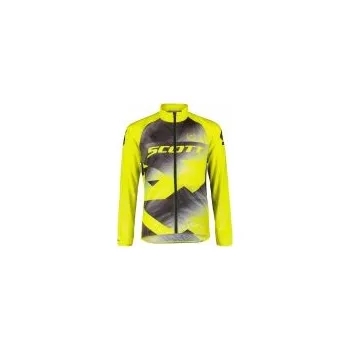 Cyklistické oblečení Scott RC WB JR black/sulphur yellow dětská cyklo bunda černá/žlutá 140