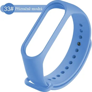Příslušenství k chytrým hodinkám Mi Band 3/4 silikonový náramek Barva: Přízračně modrá, Typ: 33