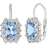 Stříbrné náušnice se syntetickým topazem SILVEGOB31757bt