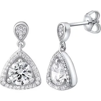 Náušnice Stříbrné náušnice se zirkony na puzetu MW02931B