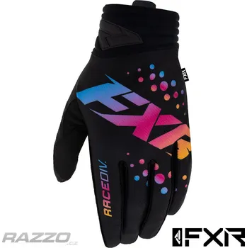 Moto oblečení MX rukavice FXR Prime MX Glove Black Orange Burst 2022 8 - S