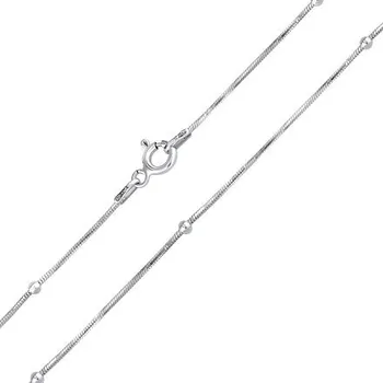 Řetízek Stříbrný řetízek hádek octagon s kuličkami varianta 70 cm TTT8LPL2-70 cm