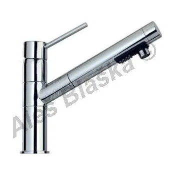 Vodovodní baterie PAINI - Itálie | COX 78.568 vodovodní baterie páková stojánková dřezová s výsuvnou sprchou (vytahovací sprškou) - CHROM COX78.568