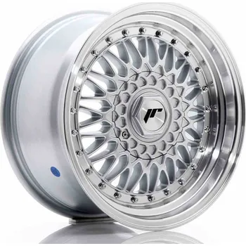 Alu kolo JR Wheels JR9 16x8 ET25 4x100/108 Silver w/Machined Lip+Silver Rivets