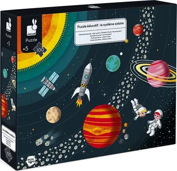 puzzle Janod Vesmír a sluneční soustava 100 dílků