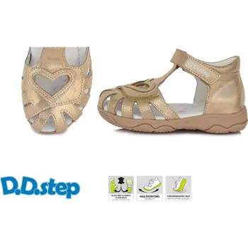 Dětská treková obuv D.D.Step D.D. step dívčí sandály AC64-315 Barva: šampaňská, Velikost: 22