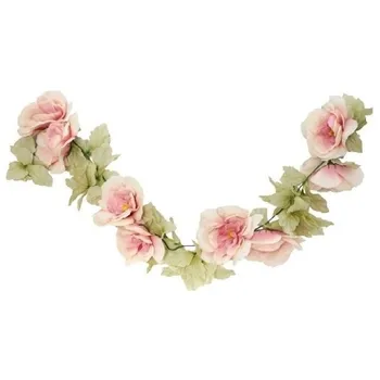 Svatební dekorace CHAKS Girlanda z textilních růží 220 cm