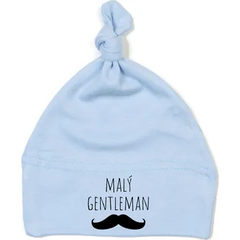 Kojenecká čepice Čepička MALÝ GENTLEMAN Barva: Modrá