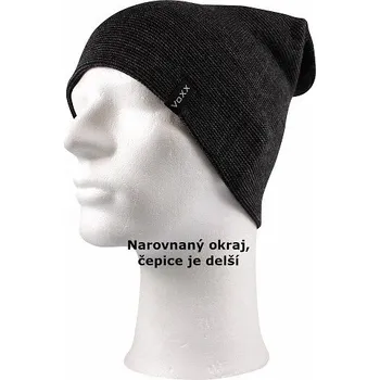 Módní doplněk Ohrnovací pánská čepice VoXX BRONCO černá uni