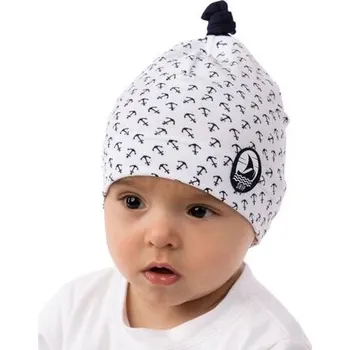 Kojenecká čepice námořnická čepička s kotvičkami velikost 38