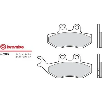 Brzda pro motocykl Přední brzdové destičky Brembo Malaguti 50 NKD 2004 - směs OEM
