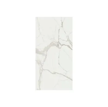 Dlažba Polotovar TechnoArt Stone marble statuario B 160x320x2 cm lesklá