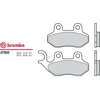 Brzda pro motocykl Přední brzdové destičky Brembo SYM 110 STAR 2003 - směs OEM