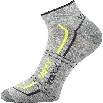 Pánské ponožky Ponožky VoXX REX 11- balení 3 páry, i nadměrné velikosti 29-31 (43-46) světle šedá melé