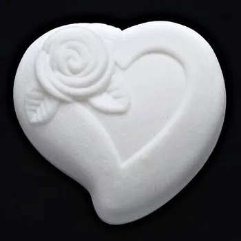 Dárková krabička Sametová krabička na šperky, bílá, F-80/A1