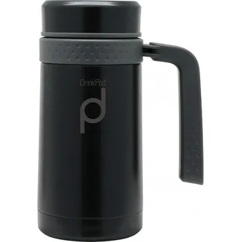Termoska Pioneer DrinkPod termohrnek s rukojetí Černý, 450ml