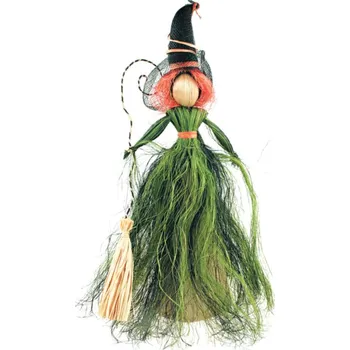 Party dekorace Anděl Přerov Čarodějnice se zelenou sukní 40 cm 