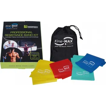 Sada posilovacích gum KINE-MAX Professional Resistance Band Kit, 4ks