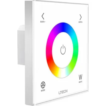 Ovladač světel Dotykový jednozónový ovladač RGBW na stěnu B typ RF+DMX512