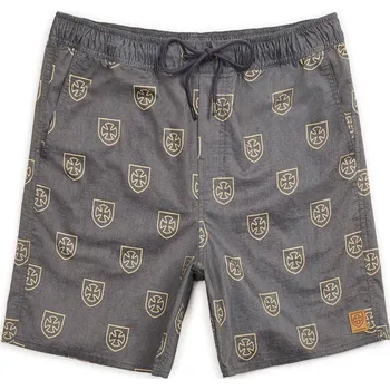 Pánské plavky BRIXTON plavky - Parole Trunk Black/Yellow (BKYEL)