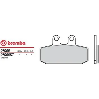 Brzda pro motocykl Přední brzdové destičky Brembo Aprilia 350 TUAREG WIND 1987 - 1987 směs OEM