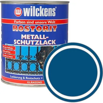 barva na kov Samozákladující syntetická lesklá barva WILCKENS Rostorit Metall-Schutzlack 750 ml Barva: Modrý