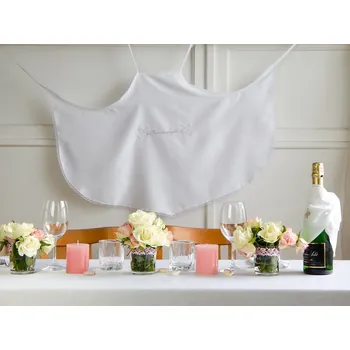 Kravata HEDVA ČESKÝ BROKÁT Bryndák pro novomanžele - bílý