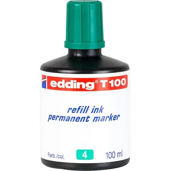 Náhradní inkoust pro permanentní popisovače edding T 100, zelený