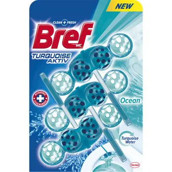 Bref Turquoise Aktiv WC blok 3x 50 g…