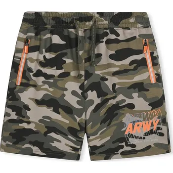 MASKÁČOVÉ KRAŤASY PRO KLUKY, NÍZKÉ CENY, RYCHLÉ VYŘÍZENÍ OBJEDNÁVKY NA www.smajlikobchod.cz Velikost: 146, Barva: Maskáč khaki/ oranžový nápis