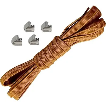 Tkaničky do bot Elastické tkaničky do bot široké, jeden pár - Typ A - Hnědé, 100 cm