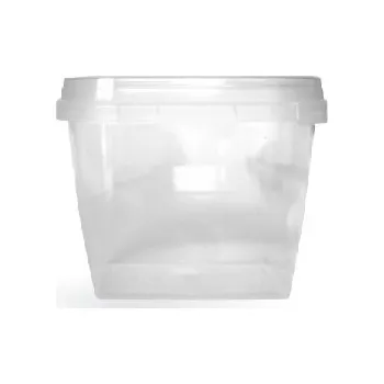 Jednorázové nádobí Salátový kelímek DL005 450ml s víčkem čirý CENA ZA KOMPLET