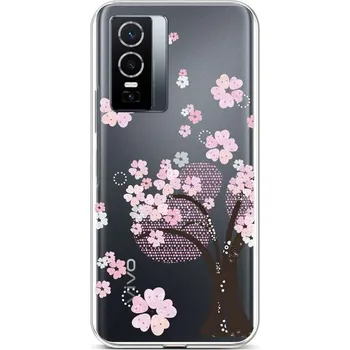 Pouzdro na mobilní telefon Kryt Vivo Y76 5G silikon Cherry Tree (obal neboli pouzdro na Vivo Y76 5G)