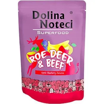 Krmivo pro psa DOLINA NOTECI SUPERFOODS srnec a hovězí kapsička pro psy 300 g