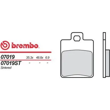 Brzda pro motocykl Přední brzdové destičky Brembo Piaggio 125 MP3 2009 - směs OEM