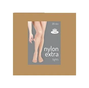 Dámské punčochy Nadměrné punčochové kalhoty NYLON EXTRA tights 20DEN beige 158-164/132 - VVK