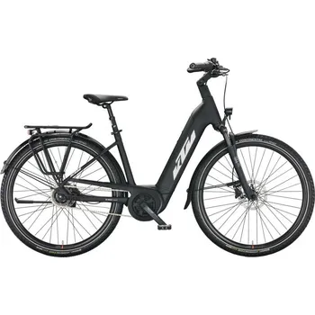 Jízdní kolo Elektrokolo KTM Macina City A510 black matt (silver+orange) Velikost v cm: 46 cm